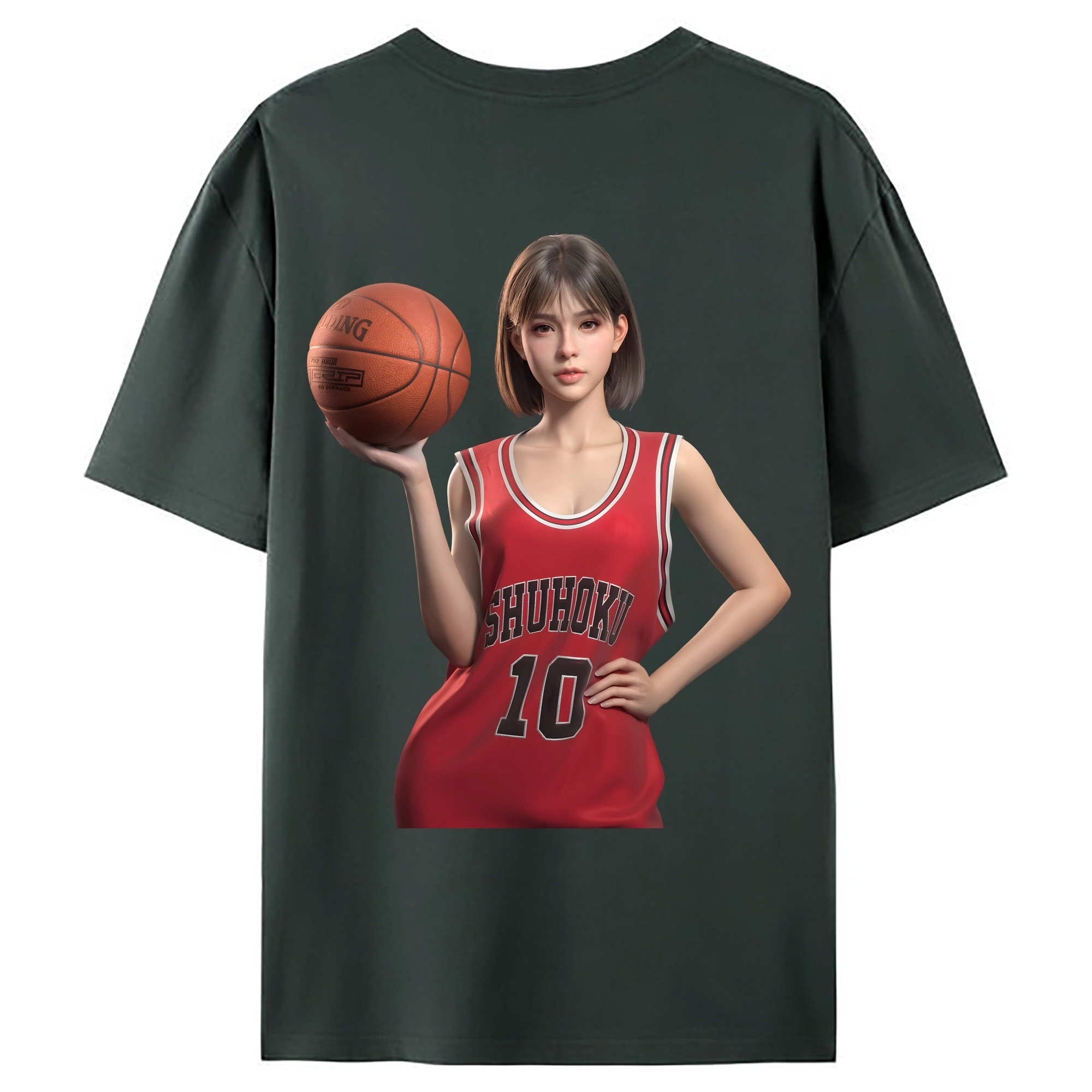 （画像用） SLAM DUNK／スラムダンク 綿100％ メンズ半袖Tシャツ（バックプリント） 通気性
